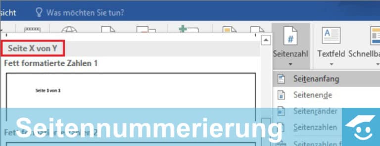 SEITENNUMMERIERUNG IN WORD | Tipps + Anleitung Zur Formatierung