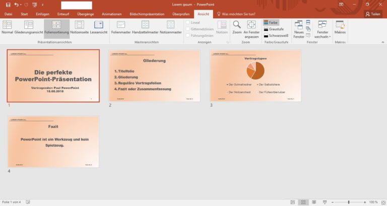 PRÄSENTATION MIT FOLIEN – Viele Tipps zum Vortrag mit PowerPoint